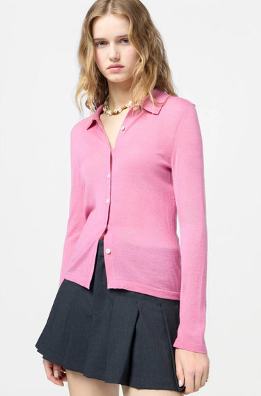 Elle Shirt in Cashmere-Tops-Guest in Residence-Debs Boutique